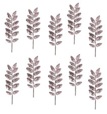 CLEARANCE Pink Glitter Leaf