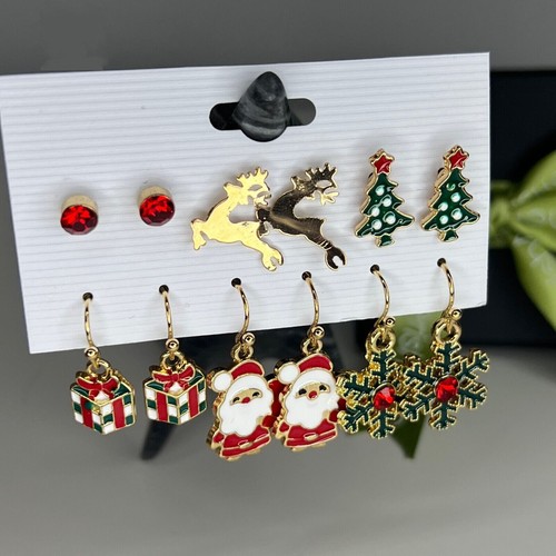 Christmas earrings set pair - 6,